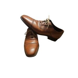 Cole Haan Lace Up Dress Shoes Nike Air Soles Brown Size 10 Medium